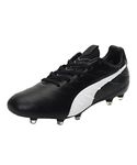 Puma Men's King Platinum 21 FG/AG Black White Football Shoe-9 Kids UK (10647801)