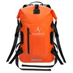 ioutdoor Dry Bag 32L Waterproof Dry Sack Premium Boat Dry Bags with Phone Pouch Backpack for Paddleboarding/Kayaking/Canoeing/Rafting/Riding/Camping/Fishing(Orange)