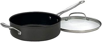 Cuisinart 633-24H Chef's Classic Nonstick Hard-Anodized 3-1/2-Quart Saute Pan with Helper Handle and Lid