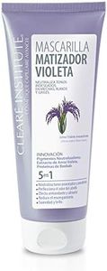 Clearé Institute - Mascarilla Matizadora Violeta | Elimina Tonos Naranja | Para Cabello Rubio, Decolorado, con Mechas o Canas | 98% de Ingredientes Naturales | 200 ml