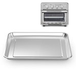 Stainless Steel Baking Tray Pan Replacement Compatible with Cuisinart Airfryer TOA-060 and TOA-065 dishwasher-safe