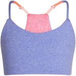 Bleum Girls Racerback Moisture-Wicking Training Bra | Lightweight Sports & Everyday Bra for Teens & Tweens, Adjustable, Reversible, Breathable | Support & Coverage for Active Life Lilac