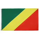 AZ FLAG - Republic of the Congo Flag 3' x 5' - Congolese flags 90 x 150 cm - Banner 3x5 ft - Drapeau République du Congo