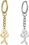 2PCS Stainless Steel Funny Doodle K