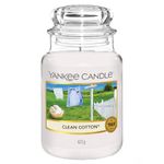 Yankee Candle Scented Candle, Clean Cotton Large Jar Candle, Long Burning Candles: up to 150 Hours, Perfect Gifts for Women