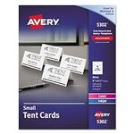 Avery - Tent Cards, White, 2 x 3 1/