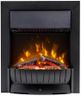 Dimplex Clement Optiflame Inset or Freestanding Electric Fire, Black LED Flame Effect Fireplace With Logs, 9cm Inset (Recess) Depth, Spacer Kit And 2kW Fan Heater and 1000/2000 Watt Settings