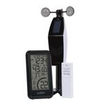 La Crosse Technology 327-1418BW Monochromatic Digital Wind Speed Station, Black