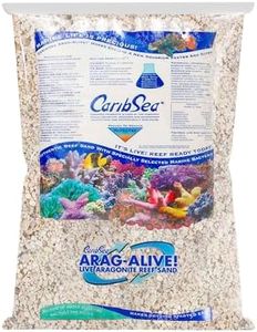 CaribSea Arag-Alive Fiji Pink Sand - 20 lbs – Natural Aragonite Substrate for Marine & Reef Tanks – Supports Coral Growth & Enhances Tank Stability