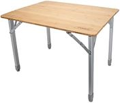 Bamboo Folding Table Adj Height Compact (25.5x19.75x18-25.5)