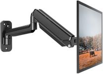 ELIVED Monitor Wall Mount Gas Spring Arm for 13-32 Inch PC Monitors with VESA 75x75 / 100x100mm up to 9KG, Tilt Swivel Rotate Single Monitor Arm, Height Adjustable Monitor Wall Bracket EV023