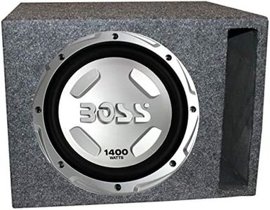 Boss Chaos CX122 12-Inch 1400 Watt Car Subwoofer and Q Power QSBASS12-VENTED 12-Inch Single Heavy Duty Vented Subwoofer Enclosure Box