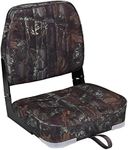 Leader Accessories Camo Folding Marine Boat Seat (Camo/Black Hinge)