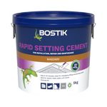 Bostik Rapid Setting Cement 5kg - Fast-Setting 20 Minute Waterproof Repair Mortar - Ready Mixed, Just Add Water - Strong & Durable - For Drain Repairs & Concrete Fixing - Indoor & Outdoor Use