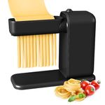 Electric Pasta Maker, 3-in-1 Pasta Maker Machine Includes Pasta Roller Spaghetti Cutter & Fettuccine Cutter with Cleaning Brush, Noodle Maker for Home Use, Black