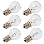 6 Pack S11 Intermediate E17 Base 40 Watt Bulbs for Lava Lamps,Replacement Bulbs for Lava Lamps,Glitter Lamps