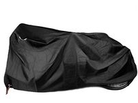 Kotivie Tandem Bicycle Cover Extra Long Bike Storage Cover 2-Seater Waterproof Sun Protection, Black