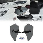 PANICAL Rider Hand Windshield Air Deflector Adjustable Wind Deflector for Honda Goldwing GL1800 F6B 2018-2023 Smokey Gray PC Nondestructive iInstallation