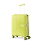 American Tourister Aerostep 8 Wheels 55 Cm Small Cabin 4 Wheel Inline Trolley Bag Hardshell Case Polypropylene 360 Degree Wheel System Luggage,4 Wheel Inline Unisex Trolley Bag for Travel, Yellow