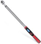 DESHIL 1/2 Inch Drive Digital Torque Wrench 12.5-250.8 ft-lbs(17-340Nm), Electric Torque Wrench with Buzzer& LED Indicator& Preset Value& Data Storage, for Bike/Motorcycle/Auto Repair, Accuracy ±2%