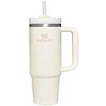 Stanley Quencher H2.0 FlowState Stainless Steel Vacuum Insulated Tumbler with Lid and Straw for Water, Iced Tea or Coffee, Smoothie and More, Cream , 30 oz