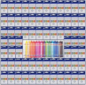 Color Swell Bulk Crayon Packs - 72 Boxes of 24 Vibrant Colored Crayons of Teacher Quality Durable Bulk Crayons for Classroom and Homen(case pack)