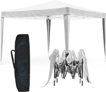 Oppsbuy 2x2 Outdoor Gazebo, Pop Up Canopy Tent for Wedding Garden, Portable Marquee Waterproof White