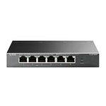 TP-Link 6 Port Fast Ethernet 10/100Mbps Desktop PoE Switch | 4 PoE+ Ports @67W | Plug & Play | Sturdy Metal w/Shielded Ports | Extend Mode | Priority Mode (TL-SF1006P)