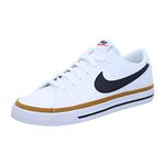 Nike mens COURT LEGACY NN WHITE/BLACK-DESERT OCHRE sneaker - 8 UK (DH3162-100)