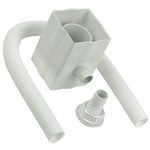 FloPlast RVS1W RVS1W-White Rainwater Diverter (Conects to 65MM Square and 68MM Round Downpipe), White