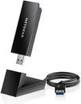 NETGEAR Nighthawk WiFi 6 or 6E USB 3.0 Adapter (A8000) - AXE3000 Tri-Band Wireless Gigabit Speed (Up to 3Gbps) - New 6GHz Band – Works with Any Router Or Mesh System - for Windows PC