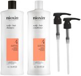 Nioxin System 4 Shampoo & Conditioner Prepack, For Color Treated Hair with Progressed Thinning, Pumps Included, 33.8 fl oz (Packaging May Vary)