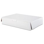 SCT 1029 Tuck-Top Bakery Boxes, 19w x 14d x 4h, White (Case of 50)