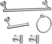 5-Pieces Brushed Nickel Bathroom Accessories Set, Stainless Steel Bathroom Hardware Set, Bath Towel Bar Set, Towel Racks for Bathroom Wall Mounted.