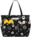 AMORVITA Large Dog Paw Beach Tote B