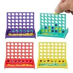 The Twiddlers 24 Pack Mini 4 in a Row Games for Kids Age 3+ (4 Colours) Line Up Mini Board Games for Education, Travel, Camping, Operation, Kids & Family