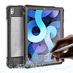 AICase iPad Air 4th Gen/5th Gen, 2020/2022, 10.9 inch,IP68 Waterproof, Dustproof, Shockproof Case Cover with 360 Full-Body Protection, Lanyard and Kickstand