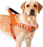 ADVENTUREMORE No Pull Dog Harness, Sport Dog Halter Harness Adjustable Reflective Dog Vest Escape Proof Dog Harness with Easy Control Front Clip Handle for Training Walking