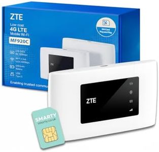 ZTE MF920, 4G+ MiFi Portable WiFi, Connect 32 Devices, Lasts up to 10hour Battery, Global Travel Device - Simple Use, Easy App, Unlocked SIM Card Slot