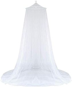 GWHOLE Universal Mosquito Net for Bed Canopy Netting for Single to King Size Beds, White