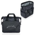 PICNIC TIME NFL Los Angeles Chargers On The Go Lunch Bag Cooler, Soft Cooler Lunch Box, Insulated Lunch Bag, (Black Camo)