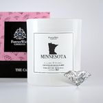 ForeverWick Minnesota Diamond Candle | Scented Candles for Home, Office, Bathroom | Hand Poured Natural Soy Candle | Gift Candles for Women | Scents of Buttery Popcorn | 70-Hour Burn Time, 14 oz