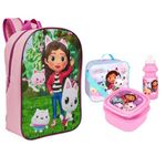 Bundle Bear Kids Backpack & Lunch Box Set Bundle, Including Gabby's Dollhouse Rucksack & Gabby's Dollhouse Lunch Box Set