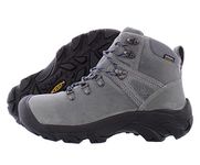 KEEN Men's Pyrenees Mid Height Waterproof Hiking Boots, Drizzle/Black Iris, 10.5, Drizzle/Black Iris, 10.5