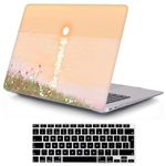 MOKASE Compatible with MacBook Pro 13 Case 2016-2022, A1706 A1989 A2159 A2251 A2289 A2338 M1 / M2 Chip with Touch Bar Touch ID, Plastic Hard Shell Protective Case with Keyboard Cover, Sunrise Yellow