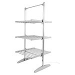 Beldray EH3752 3 Tier Electric Heated Airer – 20m Drying Space Over 36 Heating Bars, Fast Heat Up, Sturdy Aluminum Frame, Freestanding, 30kg Capacity, Collapsible, Portable Clothes Heating Rack, 300W