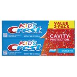 Crest Kids Cavity Protection Sparkle Fun Flavor Toothpaste 4.6 Oz Twin, 0.66 Pound