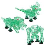 Zing Stikbot Glow in The Dark Mega Monsters, Complete Set of 3 Stikbot Collectable Glowing Monster Action Figures, Create Stop Motion Animation