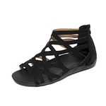 luoluoluo Womens Sandals Platform Sandal Gladiator Ladies Shoes Open Toe Summer Low Wedge Sandals Beach Traveling Roman Sandals Casual Wear Lightweight Sandals Walking Sandals for Outdoor Sport