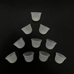 Jungle Care® Beanie Hat Shaped Comfortable CIC/ITC/ITE Silicon Ear Tip Domes, Could Fit a Par of RIC/RITE (Receiver in The Ear Canal) Models (L * 10pcs)